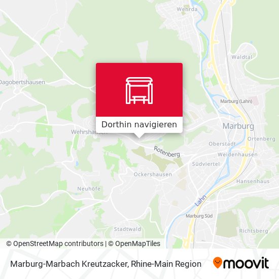 Marburg-Marbach Kreutzacker Karte