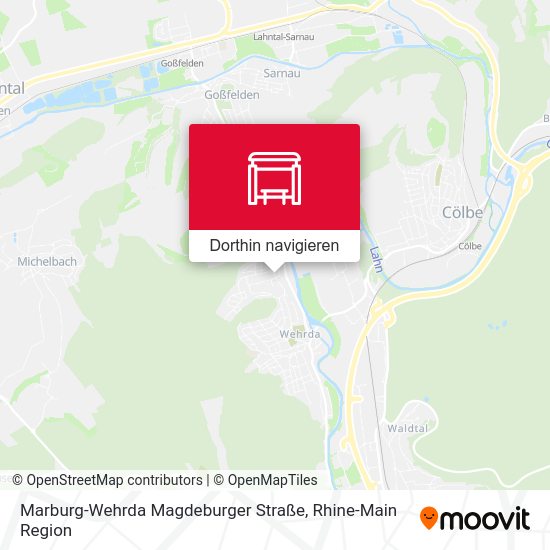 Marburg-Wehrda Magdeburger Straße Karte