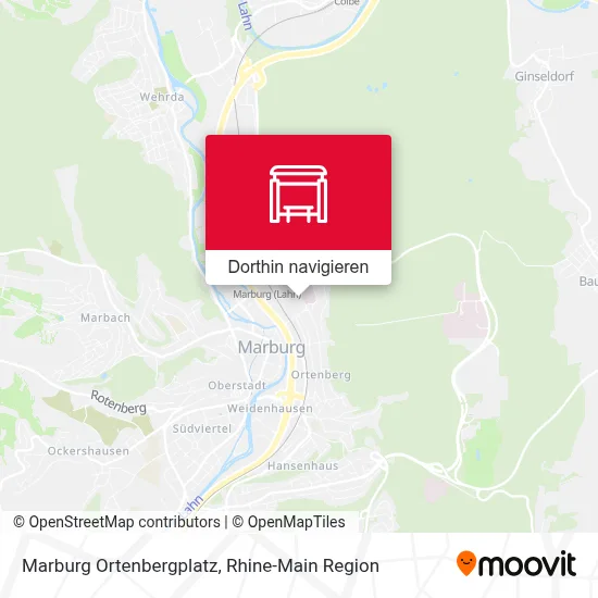 Marburg Ortenbergplatz Karte