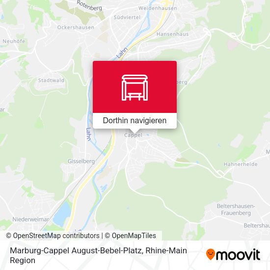 Marburg-Cappel August-Bebel-Platz Karte
