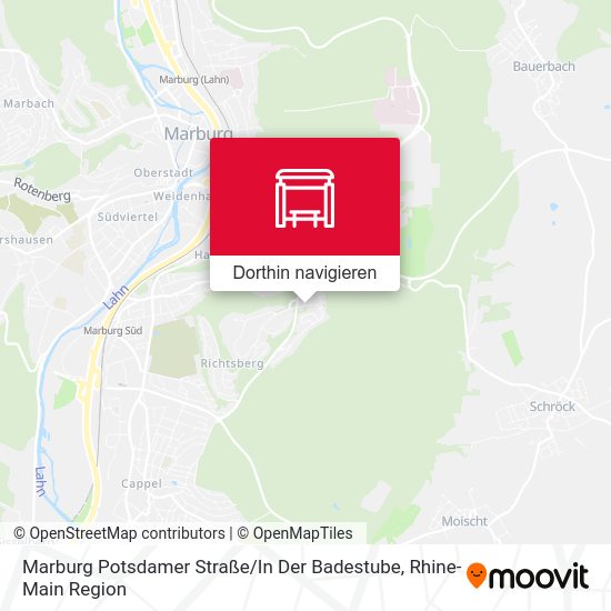 Marburg Potsdamer Straße / In Der Badestube Karte