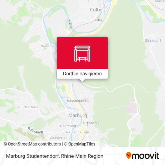 Marburg Studentendorf Karte