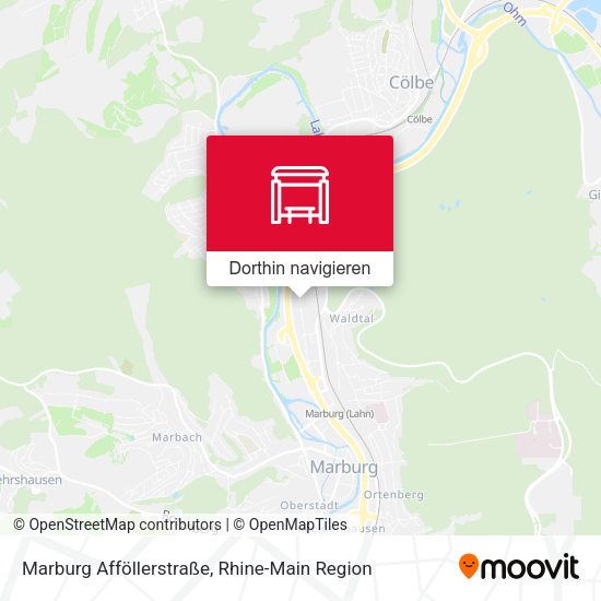 Marburg Afföllerstraße Karte