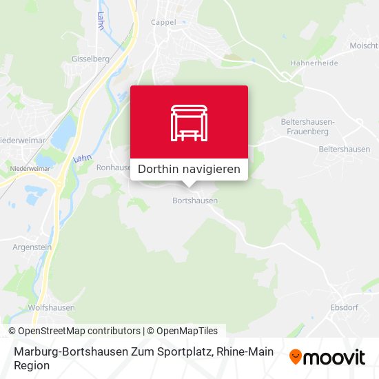 Marburg-Bortshausen Zum Sportplatz Karte