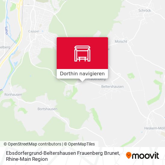 Ebsdorfergrund-Beltershausen Frauenberg Brunet Karte
