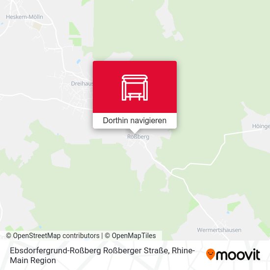 Ebsdorfergrund-Roßberg Roßberger Straße Karte
