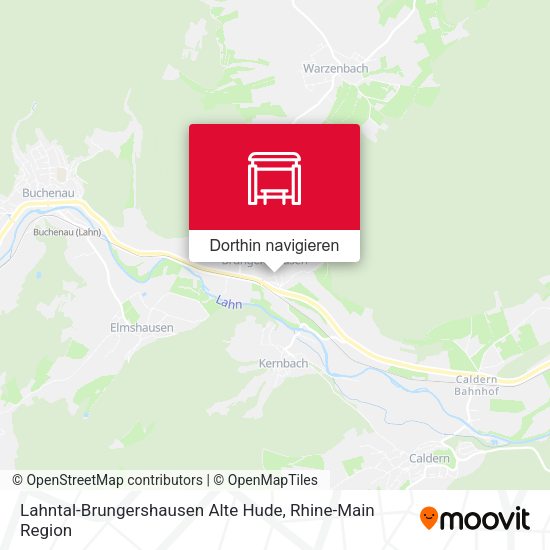 Lahntal-Brungershausen Alte Hude Karte
