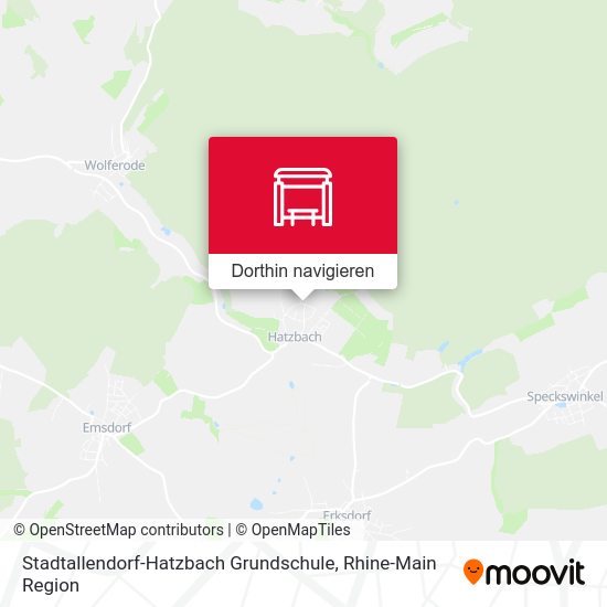 Stadtallendorf-Hatzbach Grundschule Karte