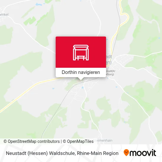 Neustadt (Hessen) Waldschule Karte