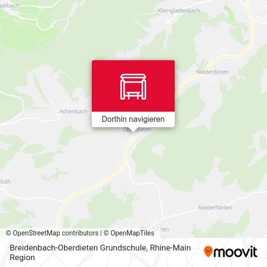 Breidenbach-Oberdieten Grundschule Karte