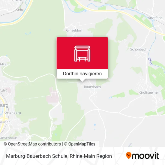 Marburg-Bauerbach Schule Karte