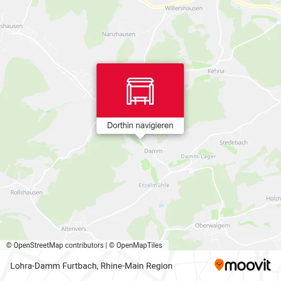 Lohra-Damm Furtbach Karte