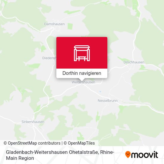 Gladenbach-Weitershausen Ohetalstraße Karte