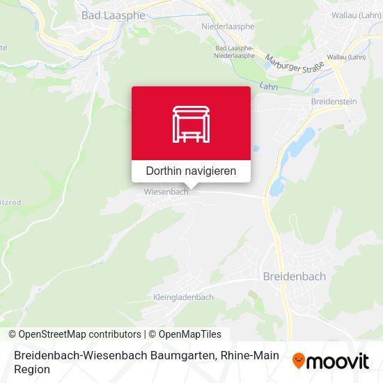 Breidenbach-Wiesenbach Baumgarten Karte
