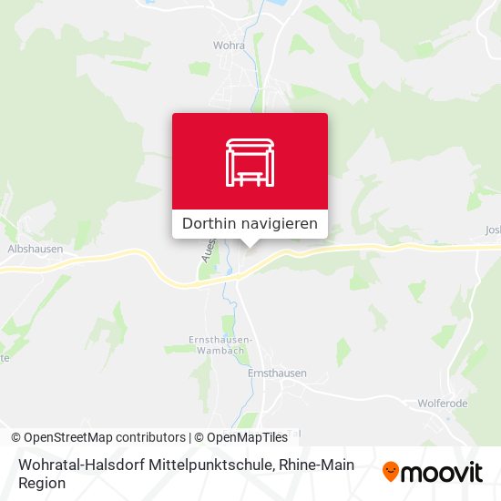 Wohratal-Halsdorf Mittelpunktschule Karte