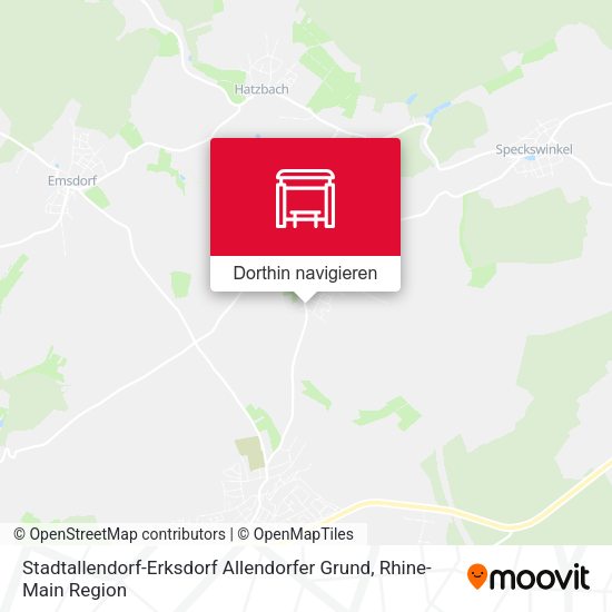 Stadtallendorf-Erksdorf Allendorfer Grund Karte