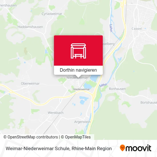 Weimar-Niederweimar Schule Karte