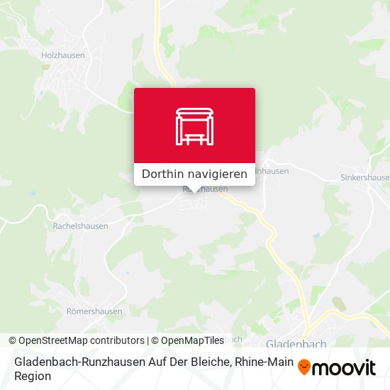 Gladenbach-Runzhausen Auf Der Bleiche Karte