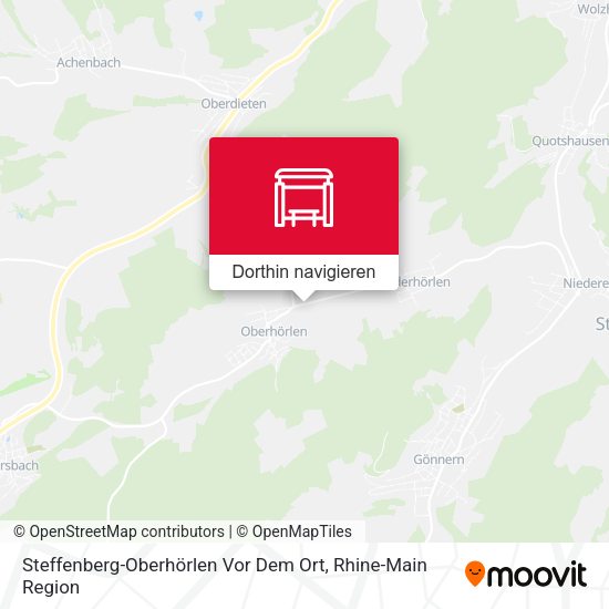 Steffenberg-Oberhörlen Vor Dem Ort Karte