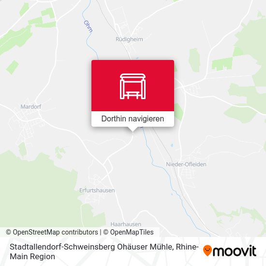 Stadtallendorf-Schweinsberg Ohäuser Mühle Karte