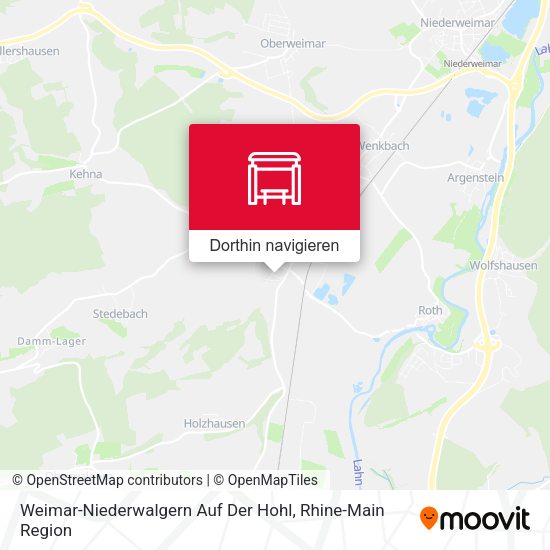 Weimar-Niederwalgern Auf Der Hohl Karte