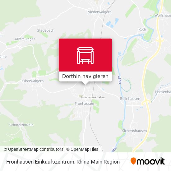 Fronhausen Einkaufszentrum Karte