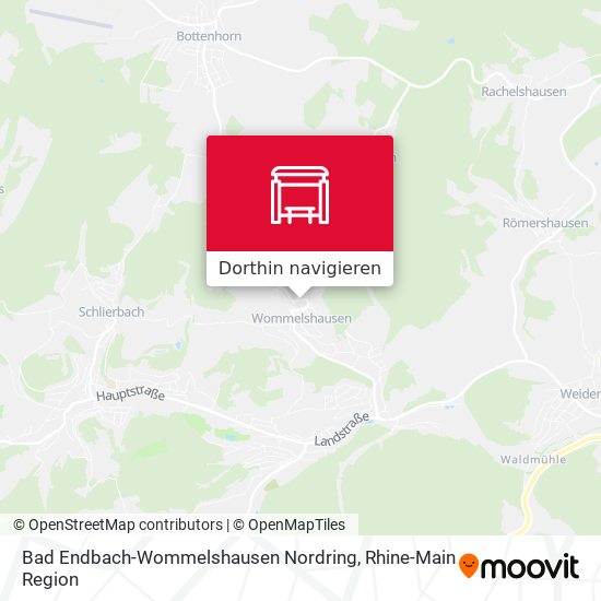 Bad Endbach-Wommelshausen Nordring Karte