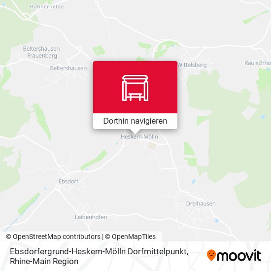 Ebsdorfergrund-Heskem-Mölln Dorfmittelpunkt Karte