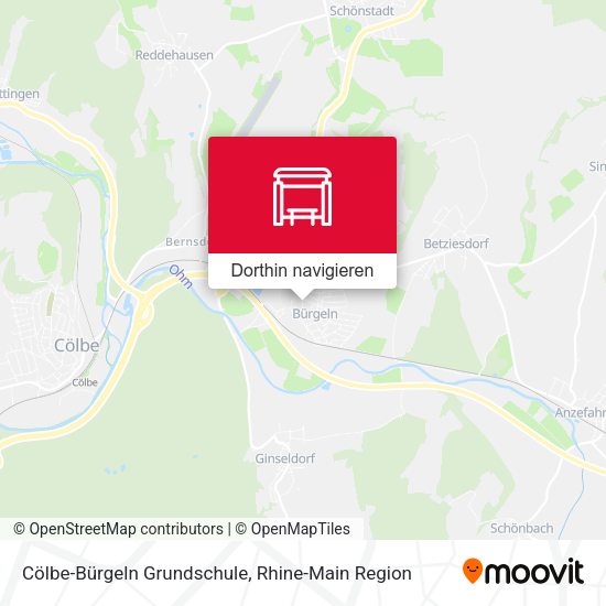 Cölbe-Bürgeln Grundschule Karte