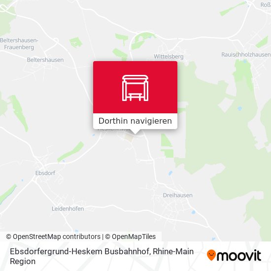 Ebsdorfergrund-Heskem Busbahnhof Karte