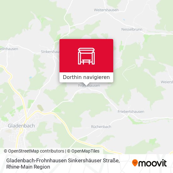 Gladenbach-Frohnhausen Sinkershäuser Straße Karte
