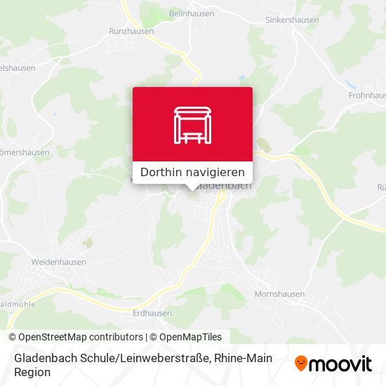 Gladenbach Schule / Leinweberstraße Karte