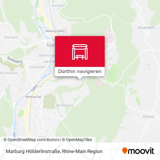 Marburg Hölderlinstraße Karte