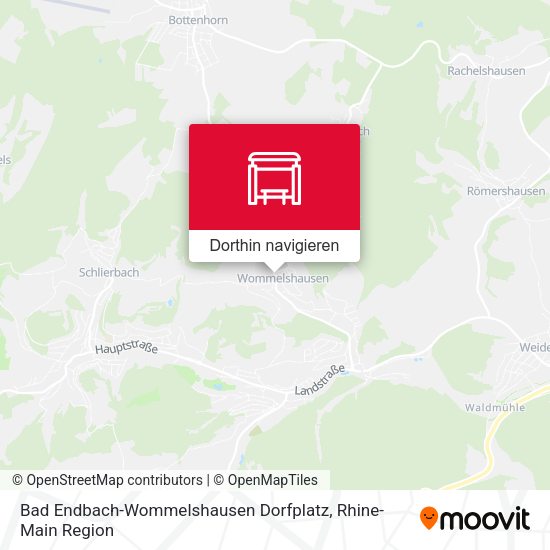 Bad Endbach-Wommelshausen Dorfplatz Karte