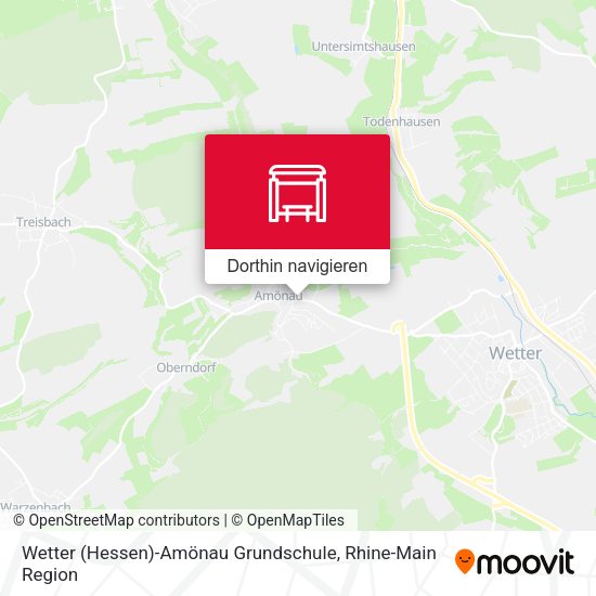 Wetter (Hessen)-Amönau Grundschule Karte