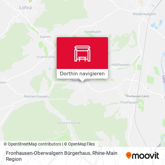 Fronhausen-Oberwalgern Bürgerhaus Karte