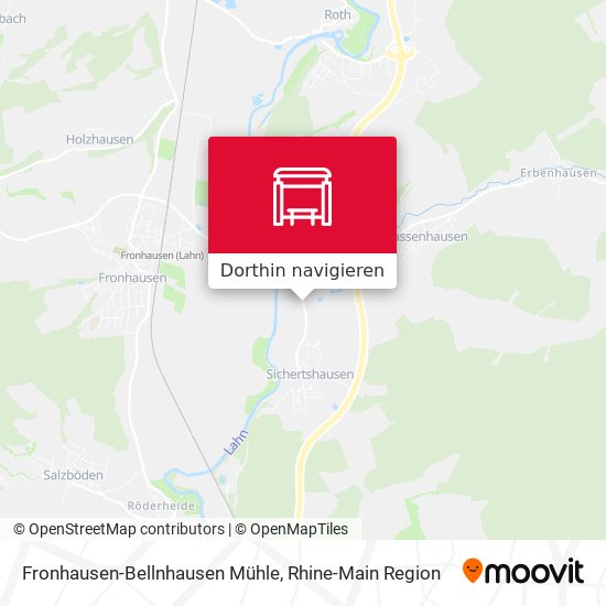 Fronhausen-Bellnhausen Mühle Karte