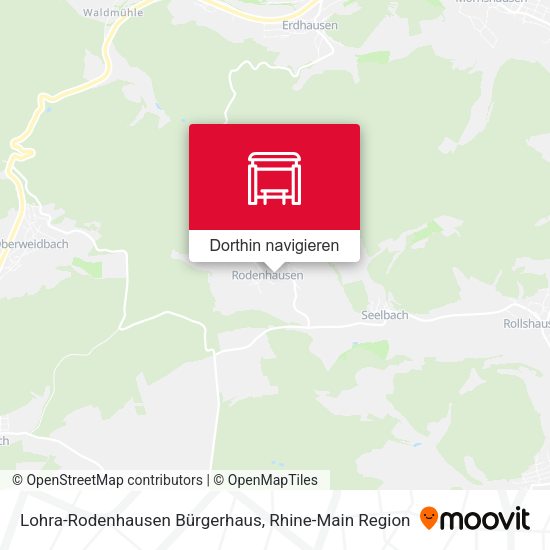 Lohra-Rodenhausen Bürgerhaus Karte
