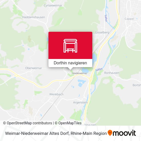 Weimar-Niederweimar Altes Dorf Karte