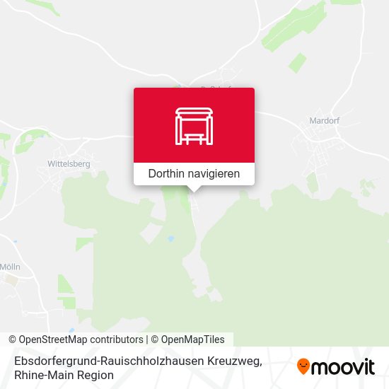 Ebsdorfergrund-Rauischholzhausen Kreuzweg Karte