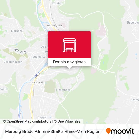 Marburg Brüder-Grimm-Straße Karte