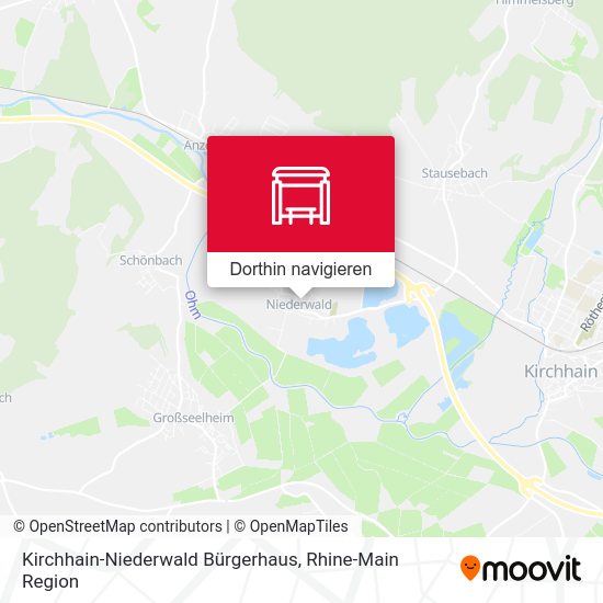 Kirchhain-Niederwald Bürgerhaus Karte