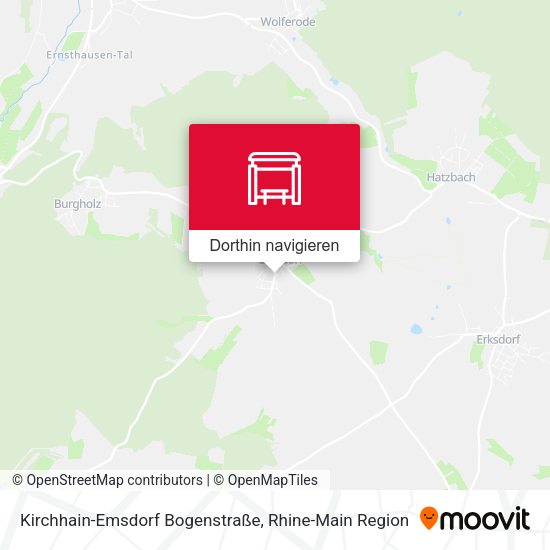 Kirchhain-Emsdorf Bogenstraße Karte