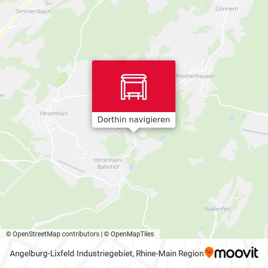 Angelburg-Lixfeld Industriegebiet Karte