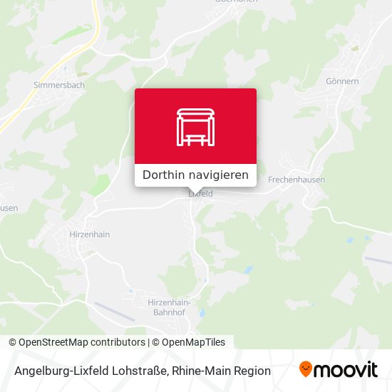 Angelburg-Lixfeld Lohstraße Karte