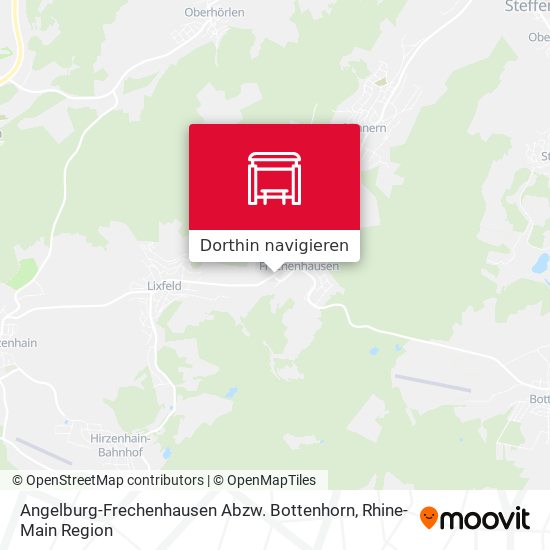 Angelburg-Frechenhausen Abzw. Bottenhorn Karte