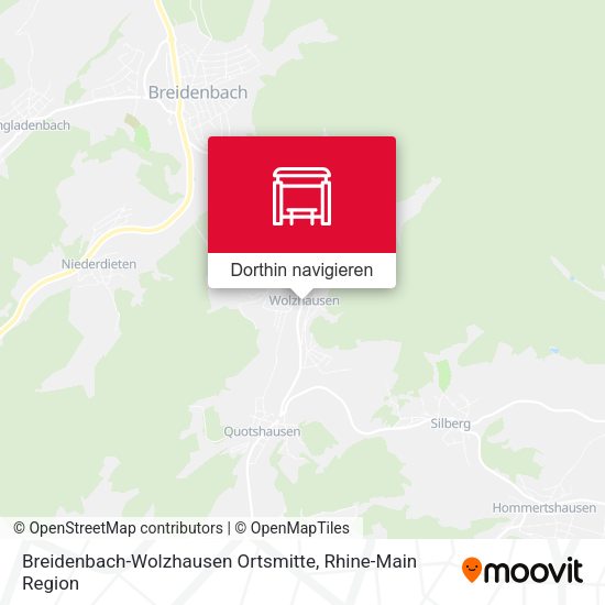 Breidenbach-Wolzhausen Ortsmitte Karte