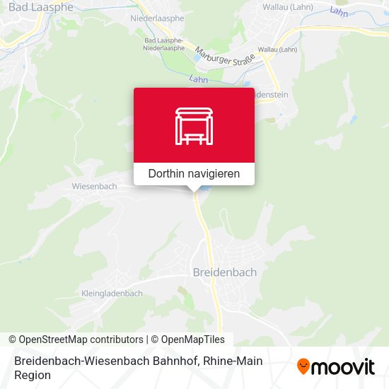 Breidenbach-Wiesenbach Bahnhof Karte