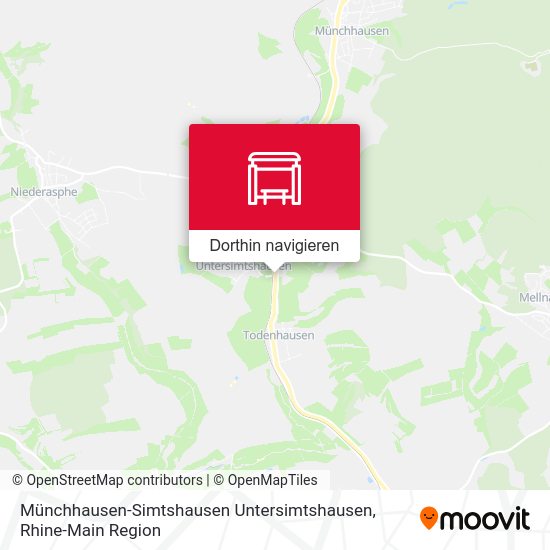 Münchhausen-Simtshausen Untersimtshausen Karte