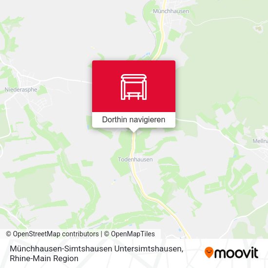 Münchhausen-Simtshausen Untersimtshausen Karte